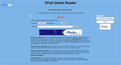 Desktop Screenshot of epubonlinereader.com